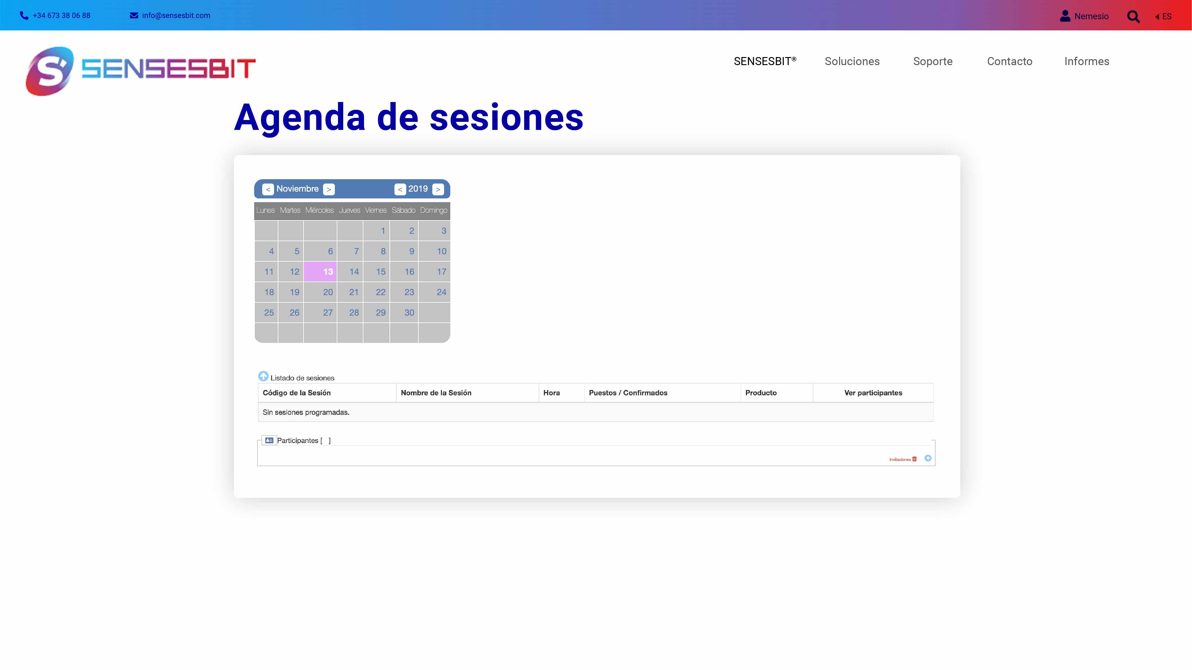 Gestión agenda